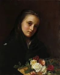 Mädchen mit Blumen